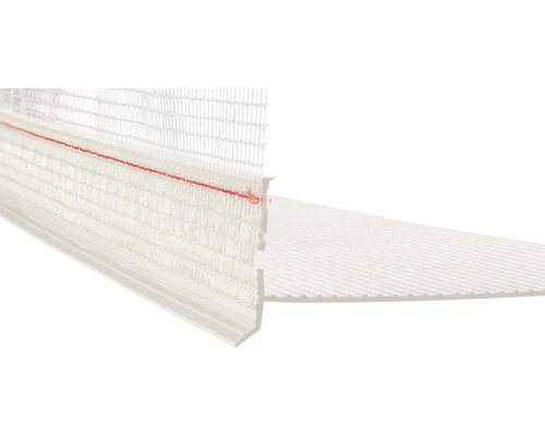 Profilé de finition d''enduit avec tissu