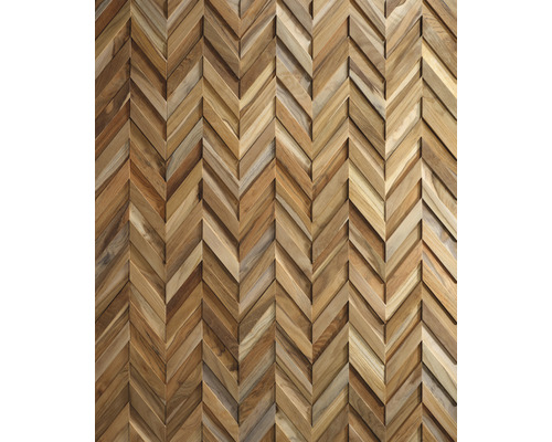 Revêtement mural en bois à motif de chevrons pour intérieur