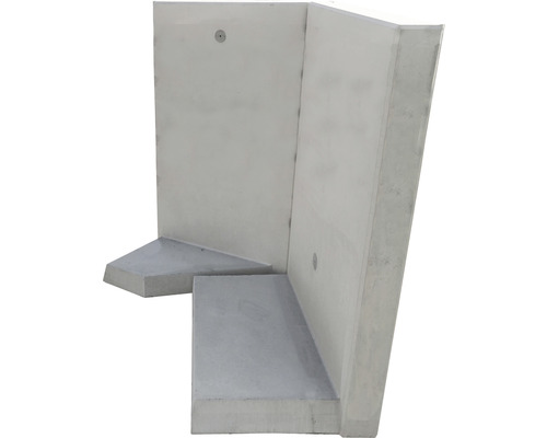 Angle en béton avec pied pour délimitation de propriété