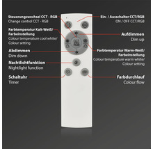 Plafonnier LED en plastique 2 x 17 W 1900 lm Ø 640 mm aluminium à intensité lumineuse variable-thumb-9