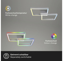 Plafonnier LED en plastique 2 x 17 W 1900 lm Ø 640 mm aluminium à intensité lumineuse variable-thumb-7