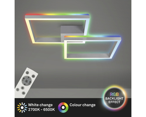 Plafonnier LED avec changement de couleur et télécommande
