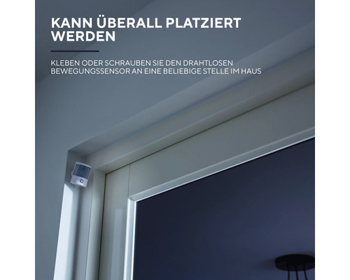 Installation eines drahtlosen Bewegungssensors im Haus