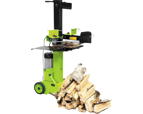 Holzspalter mit Holzscheiten
