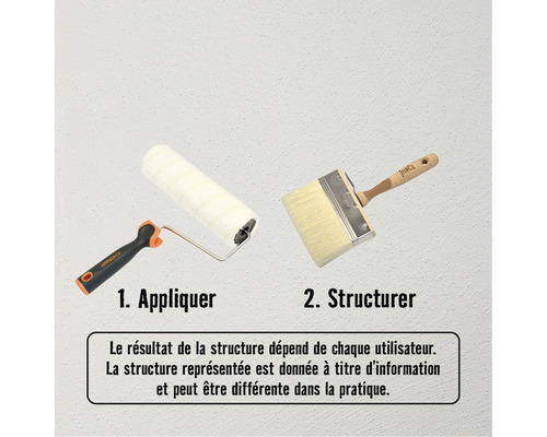 Rouleau à peinture et brosse plate pour la décoration murale