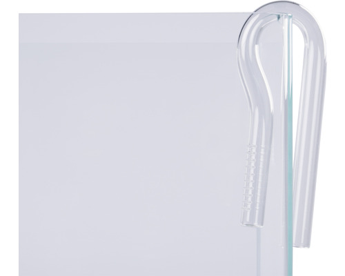 Glasabdeckung mit Aussparung für Aquarienschläuche