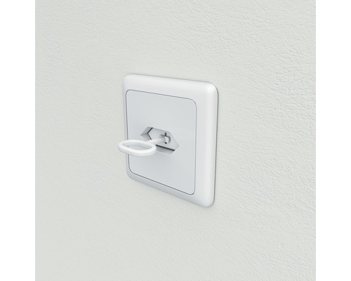Steckdose mit Schlüssel auf einer Wand