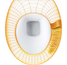 Illustration d'un siège de toilette avec fonction chauffante