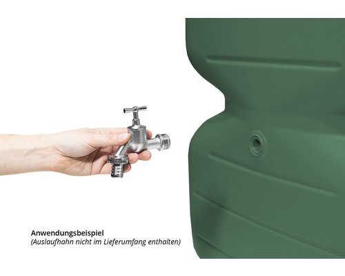 Anwendungsbeispiel: Regentonne mit Wasserhahn