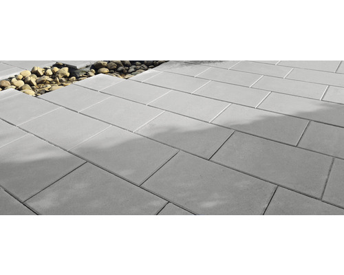 Dalle de terrasse en béton iStone Starter gris moyen 60x40x4 cm