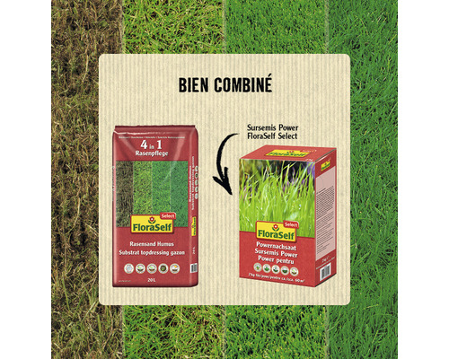 FloraSelf Select 4 en 1 entretien du gazon et semences de gazon FloraSelf Select Power