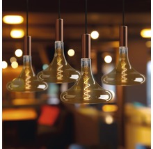 LED Lampe E27/4W(16W) dimmbar Filament gold 250 lm 2000 K warmweiss Reflektorform