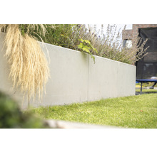 L-Stein Winkelstein Sichtbeton bewehrt grau 100 x 12 x 155 cm Fusstiefe = 85 cm