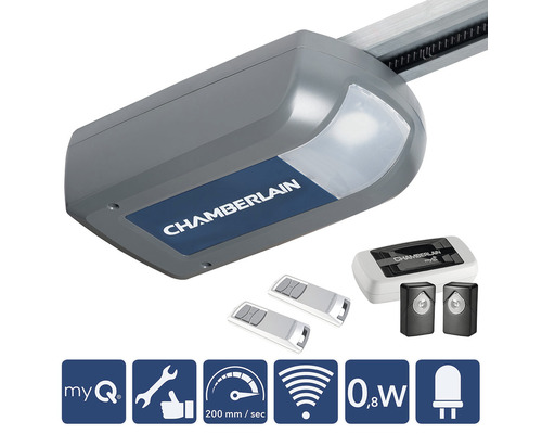 Motorisation de porte de garage Chamberlain avec deux émetteurs manuels et autres accessoires