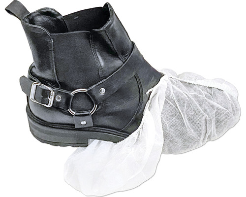 Stiefel mit Schuhüberzieher