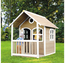 Maisonnette en bois avec véranda dans le jardin