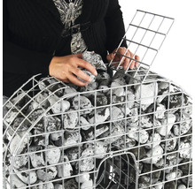 Forme de grille bellissa gabion lettre B 66,5 x 21 x 100 cm