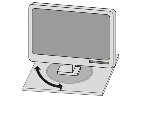 Support d''écran d''ordinateur rotatif pour un alignement flexible de l''écran