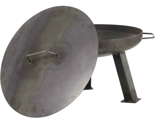 Feuerschale aus Stahl mit Deckel