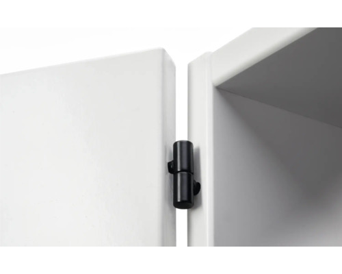 Gros plan d''une charnière sur une armoire