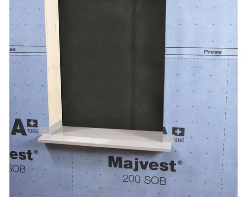 Membrane de façade Majvest 200 SOB sur ouverture de fenêtre
