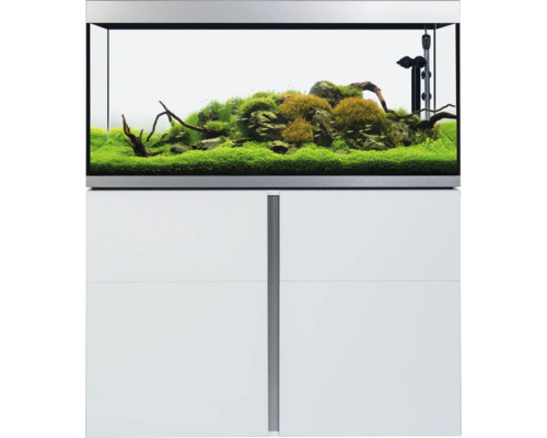 FLUVAL Aquariumkombination Siena 332 mit LED-Beleuchtung - Heizer - Aussenfilter und Unterschrank 332 l Weiss 110x55x128 cm