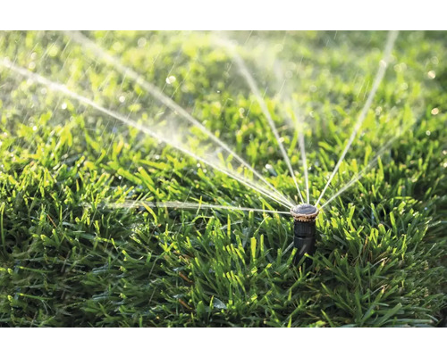 Arroseur de pelouse arrosant la pelouse