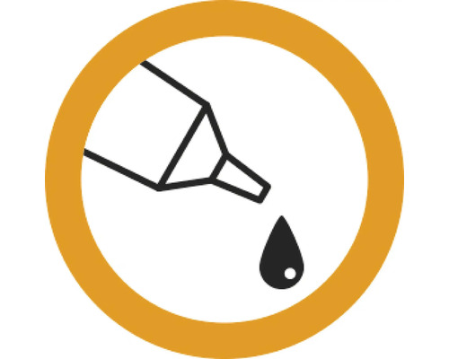 Symbole pour colle avec goutte