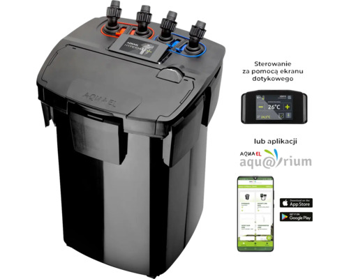 Filtre d''aquarium Aquael Hypermax avec écran tactile et contrôle par application