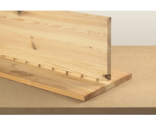 Panneau de bois avec assemblage tenon-mortaise