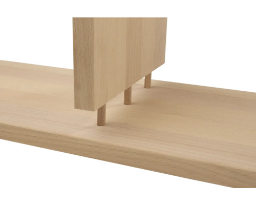 Holzregal mit Dübelverbindungen