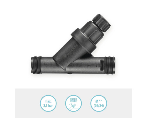 Gardena Wasserfilter 1 Zoll zur Gartenbewässerung