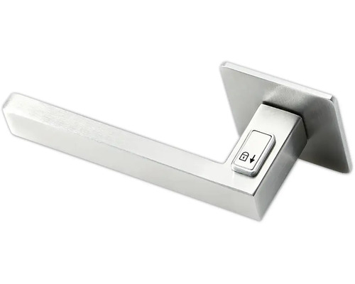 Poignée de porte en acier inoxydable avec indicateur de verrouillage