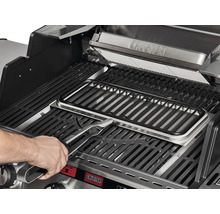 Barbecue avec grilles et pince à grill