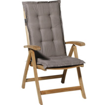 Gartenstuhl aus Holz mit Auflage