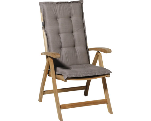 Gartenstuhl aus Holz mit Auflage