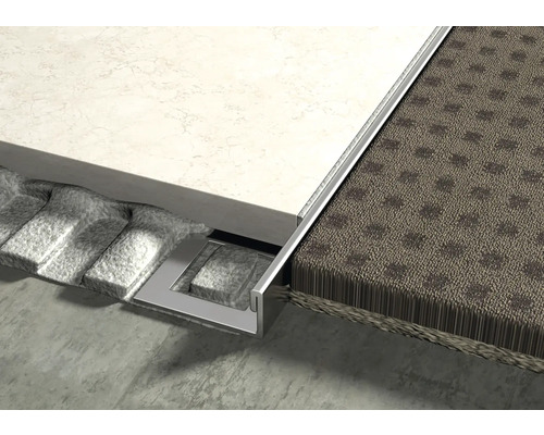 Profilé de transition entre carrelage et moquette