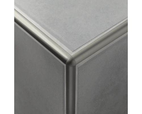 Carreau de céramique avec rail de carreau en métal