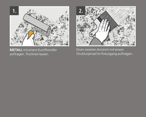 Anleitung zum Auftragen von Farbe mit einer Farbrolle und einem Pinsel