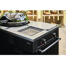 Detailansicht eines Lucano 570 G Gasgrills mit Grillrost und Bedienelementen