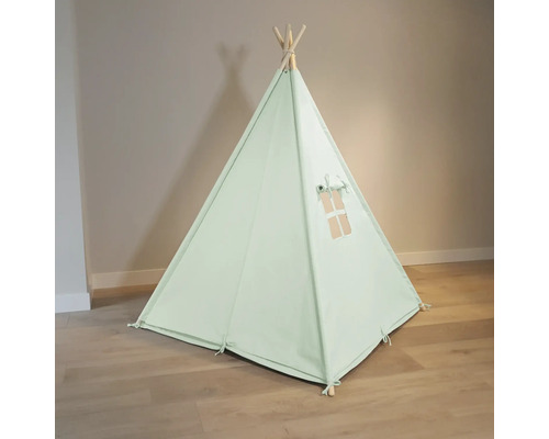 Tipi pour enfants en tissu avec fenêtre