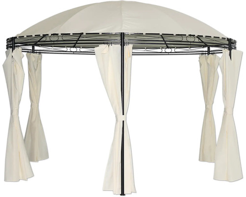 Pavillon de jardin avec rideaux