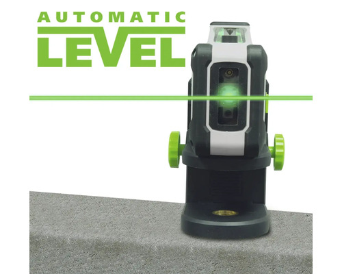 Niveau laser à lignes croisées automatique avec ligne laser verte