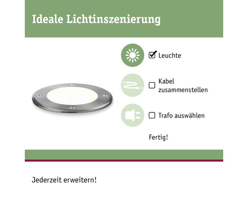 Spot encastrable pour une mise en scène lumineuse idéale. Câble et transformateur non inclus.