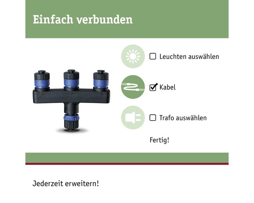 Gartenleuchten Verteiler für Aussenbereich