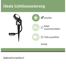 Paulmann Plug & Shine LED Spot mit Erdspiess IP67 6W 270 lm 3000 K warmweiss HxØ 290x52 mm Sting anthrazit 230/24 V-thumb-8