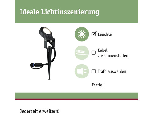 Gartenstrahler zur Lichtinszenierung mit Erdspieß