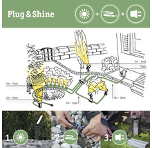 Paulmann Plug & Shine LED Spot mit Erdspiess IP65 1,4W 90 lm 3000 K warmweiss HxØ 223x21 mm Plantini anthrazit 230/24 V-thumb-7