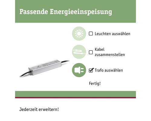Alimentation en énergie appropriée avec transformateur