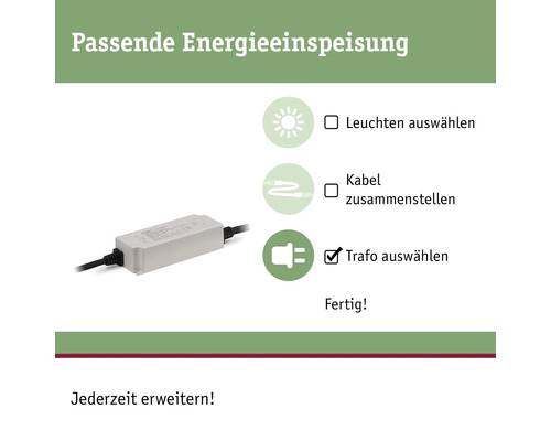 Alimentation énergétique appropriée : sélectionner les luminaires, assembler les câbles, sélectionner le transformateur.